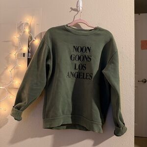 Noon Goons Green Crewneck Sweater